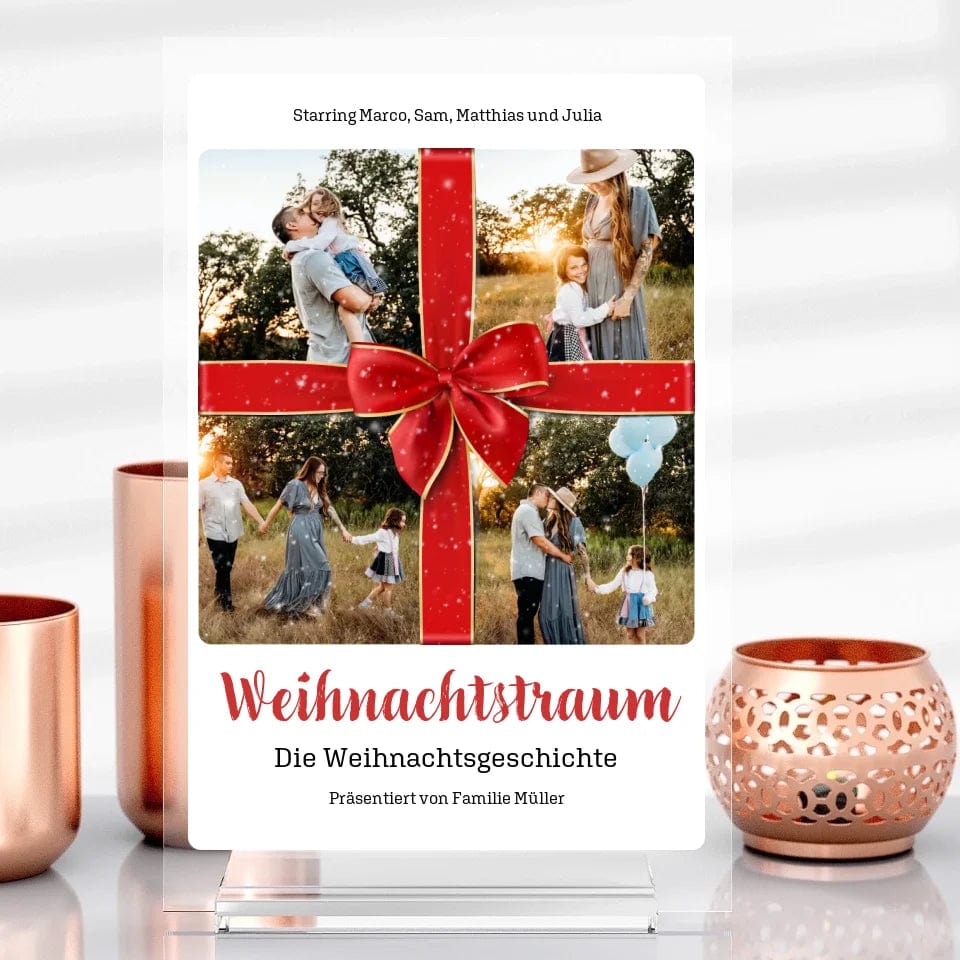 Weihnachtsfilm-Poster als Geschenk - Customizer Acrylglas-Fotoaufsteller / Transparent / 20x30 cm von TeeInBlue