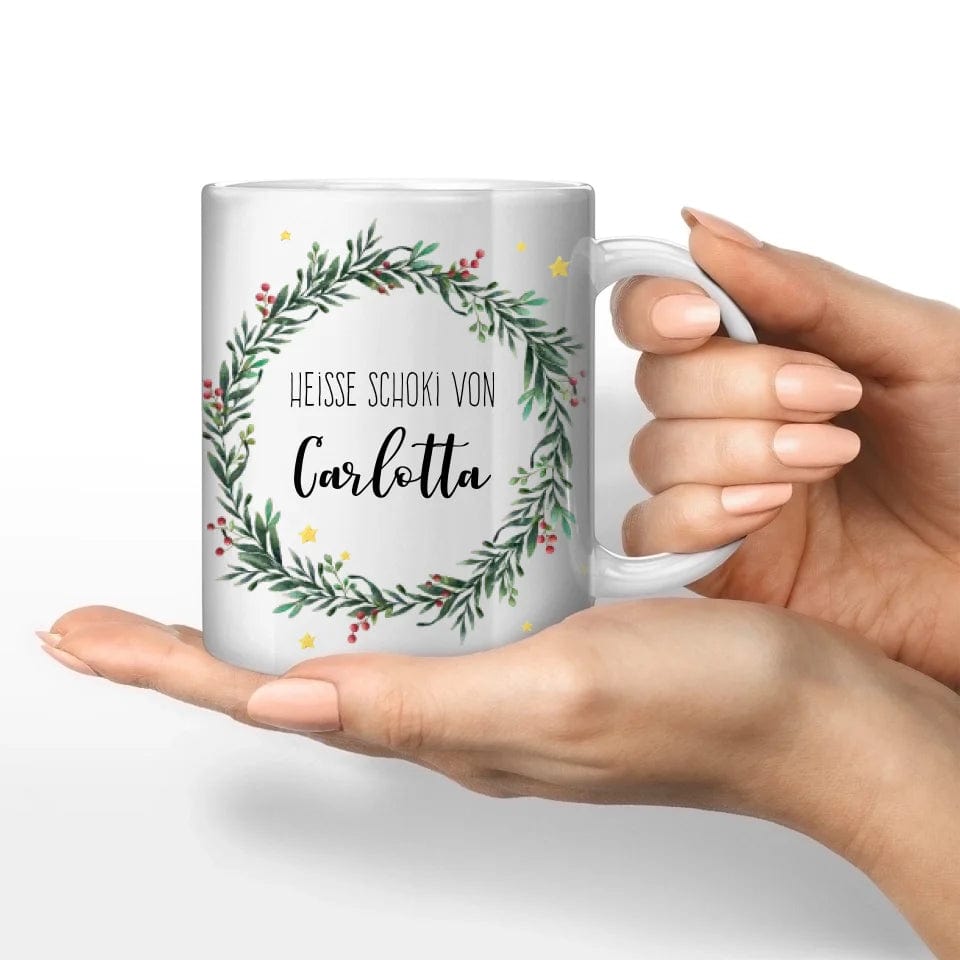 Motivtasse "Weihnachten" - Customizer Keramik-Tasse / Weiß / 330 ml von TeeInBlue