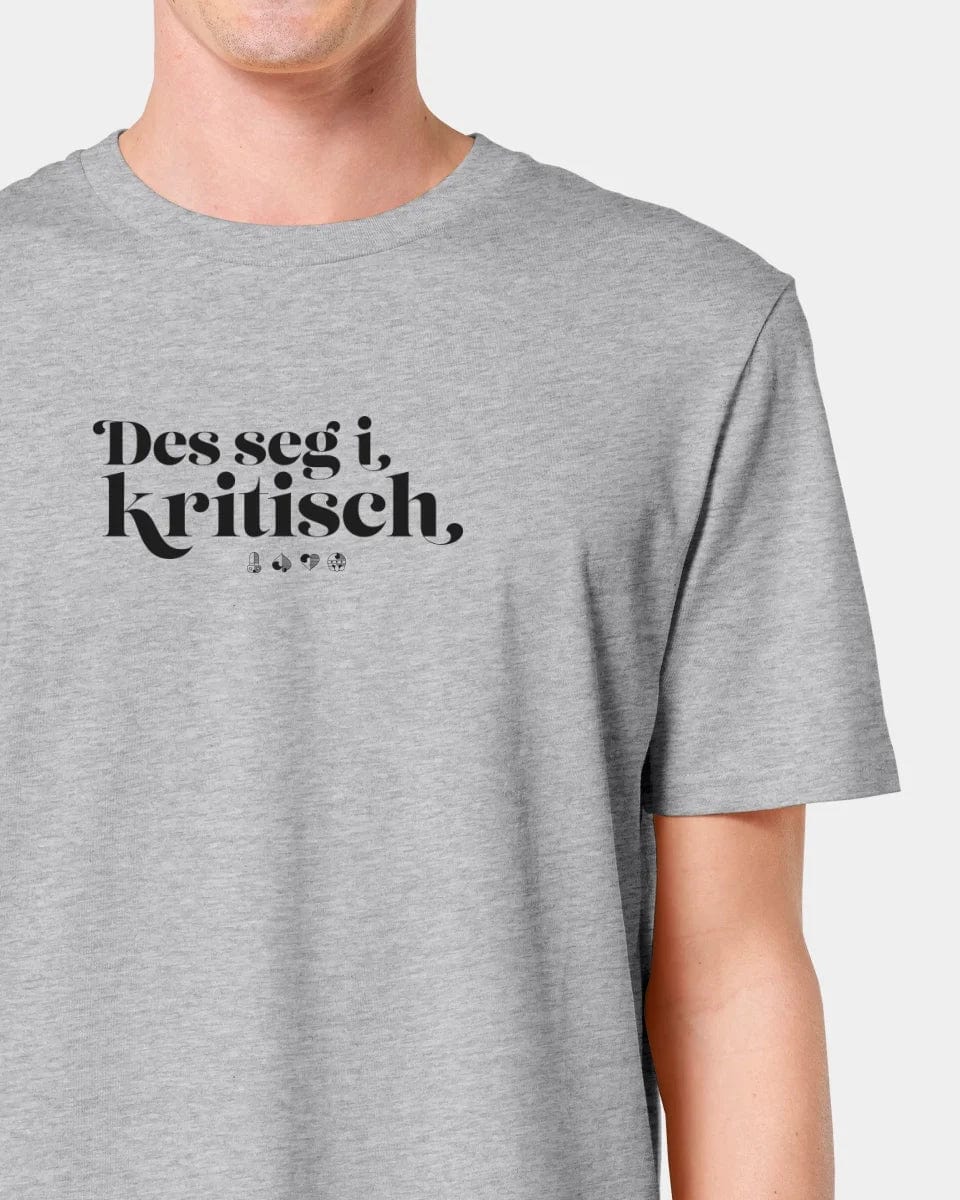 Personalisiertes T-Shirt "Watten - Des seg i kritisch" - T-Shirt Unisex / Heather Grey / XXS von TeeInBlue