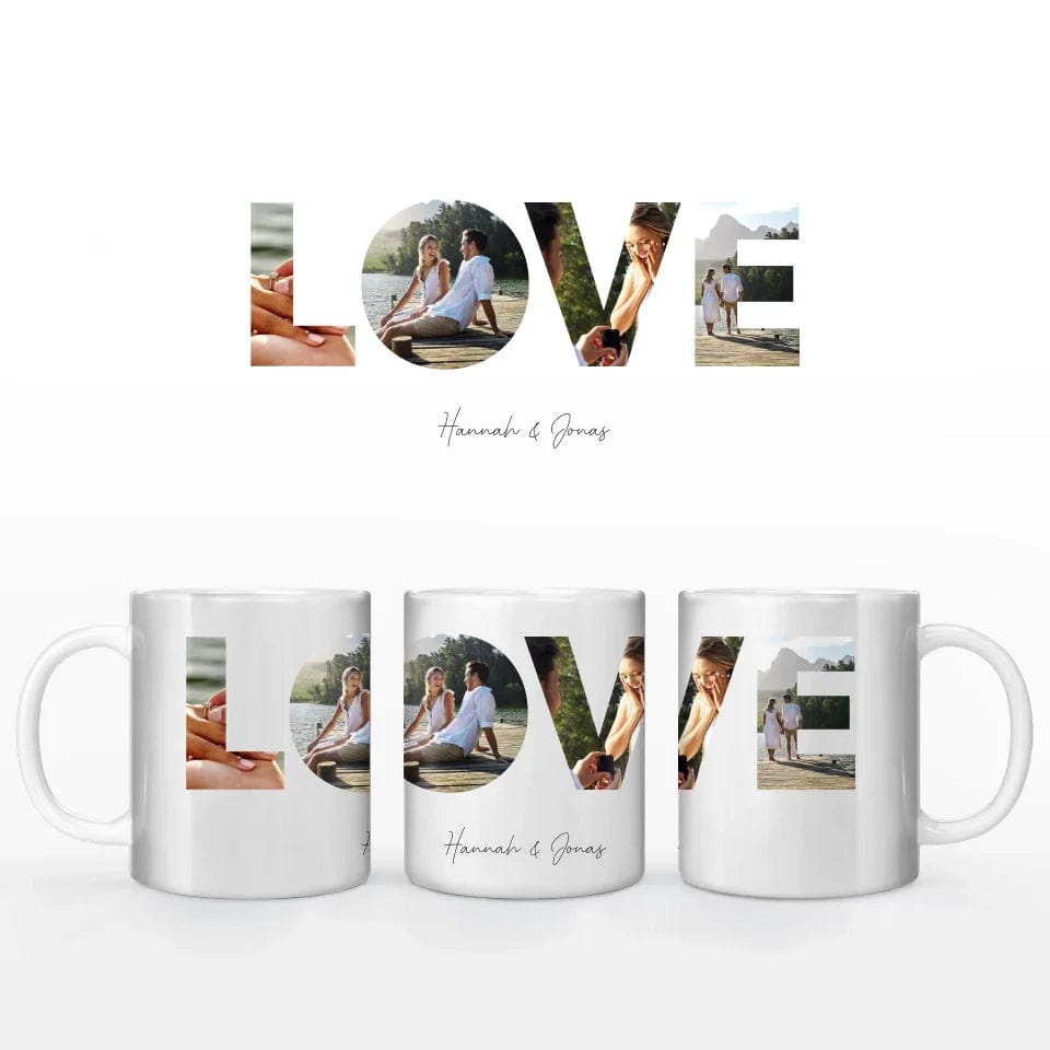 Fototasse "LOVE" - Tasse Keramik-Tasse / Weiß / 330 ml von TeeInBlue